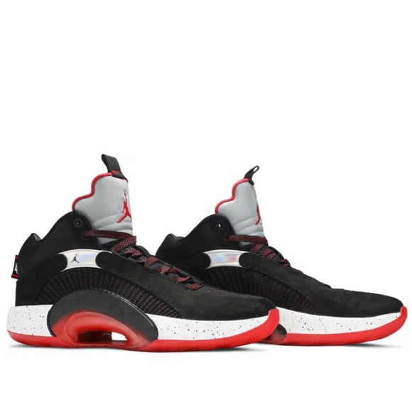 2021 Nike Air Jordan 35 'Bred' Black/Fire Red/Reflect silver - Picture 4 of 4